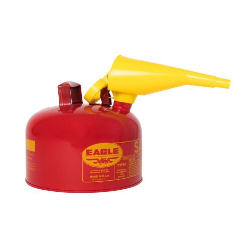 SAFETY CANS GAS OR DIESEL WITH FUNNEL Industrial Safety, Inc.