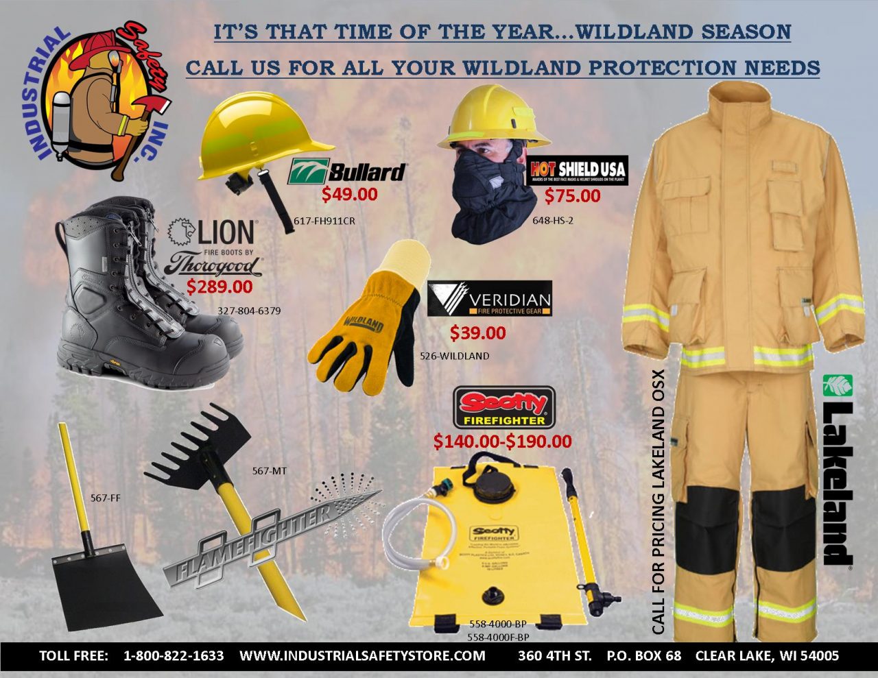 WILDLAND SET UP Industrial Safety, Inc.
